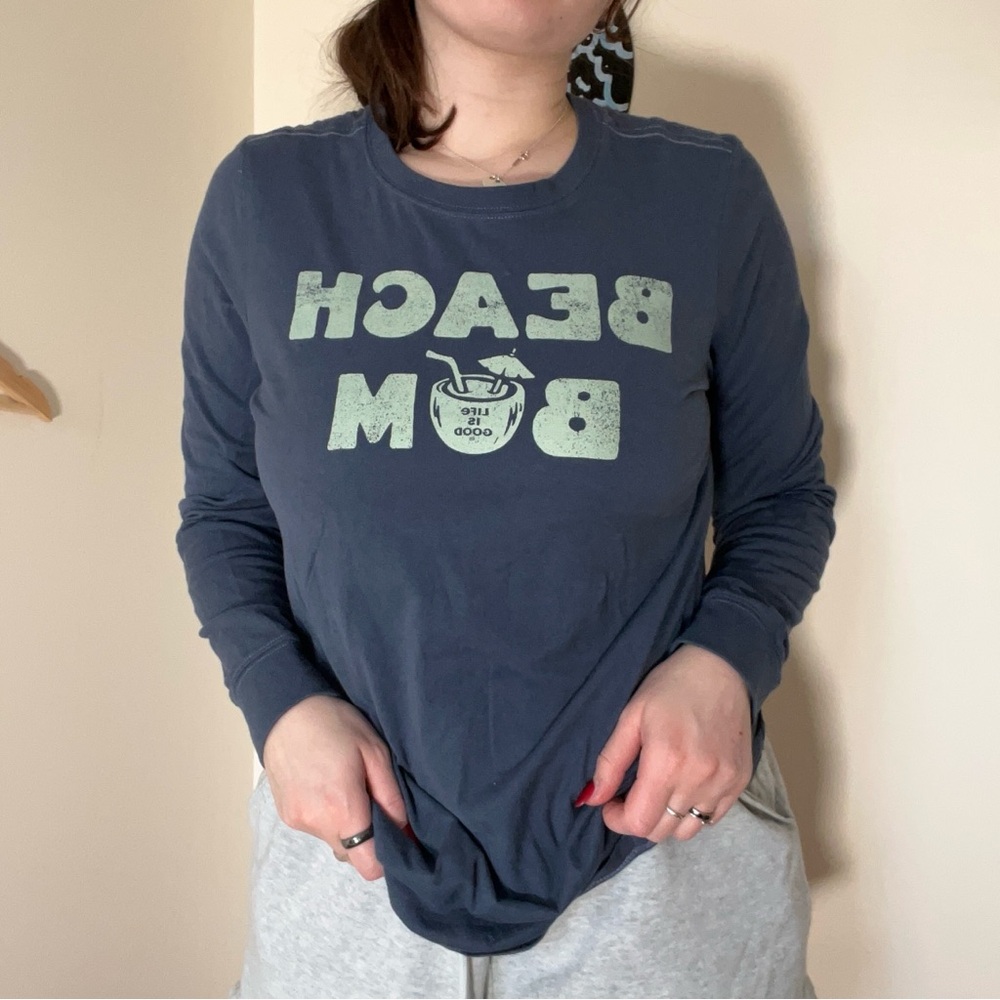 Beach Bum Graphic Long Sleeve Tee